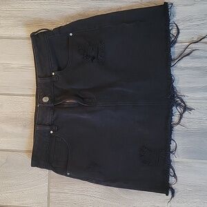 PacSun black denim jean skirt, size 25
